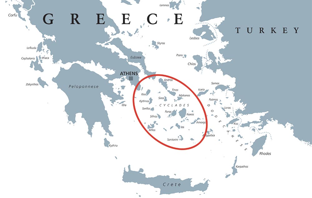 Mappa della Grecia