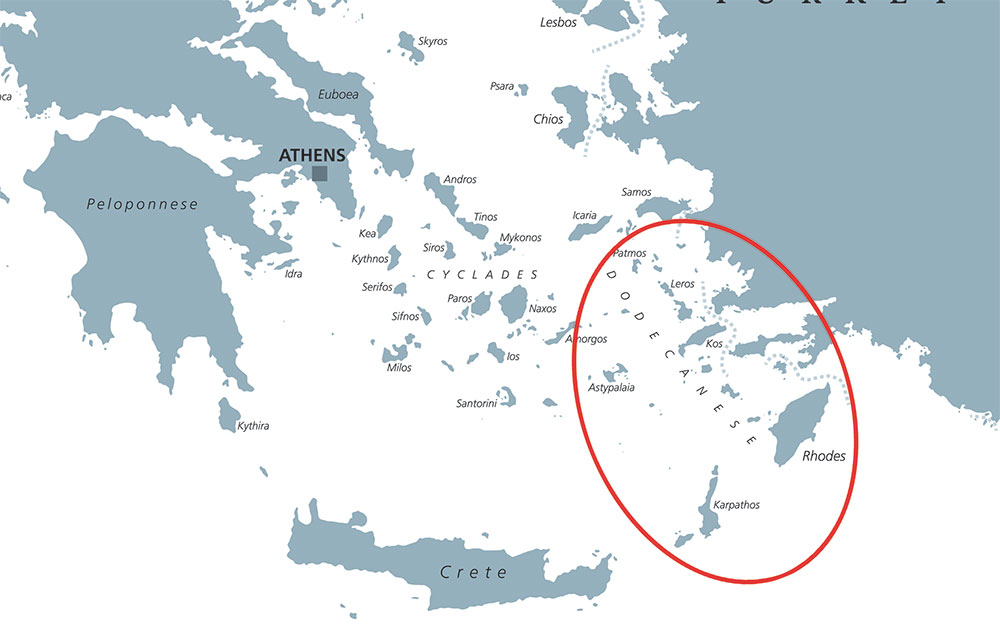 Mappa della Grecia