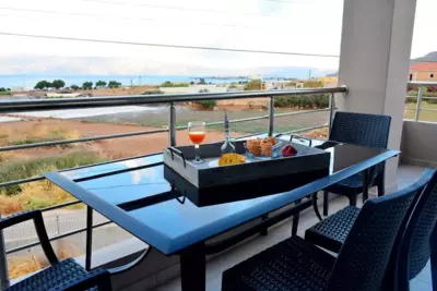 Balos Residence private pool Seafront Seaview - Kissamos