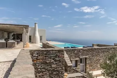 Villa Faros Vourkari Kea with private pool and stunning views - Vourkarion