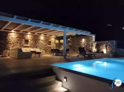 Stunning Mykonos Villa 7 Bedrooms Villa Rosella Private Pool Modern Interiors Pouli - Agios Ioannis