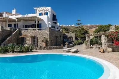 Glamorous 2BR Villa in Ornos with Amazing Sea View - Ornos