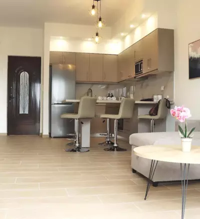 Charaki Sea Breeze Modern Studio with a Refreshing Balcony View - Haraki